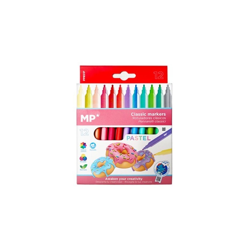 ROTULADORES PASTEL 12UD