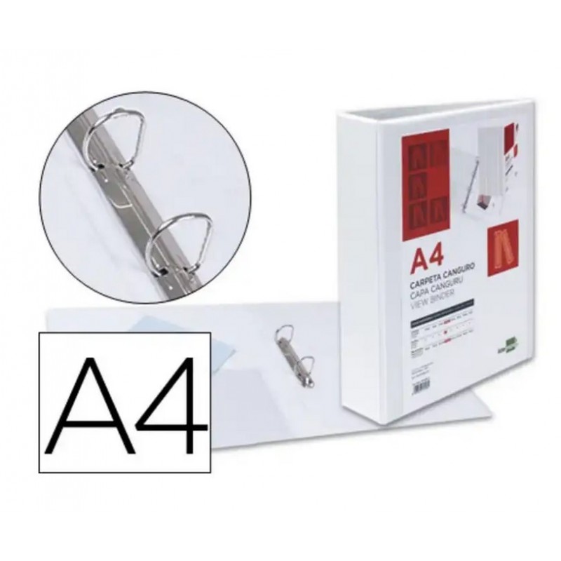 CARPETA PVC PLUS A4 CANGURO PER 2A/52 BLANCO