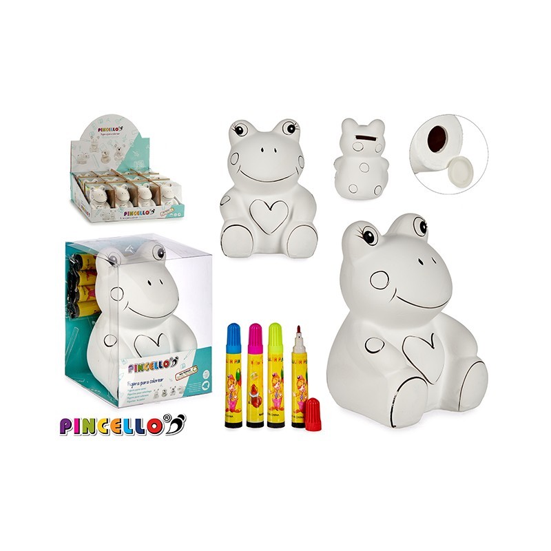 HUCHA CERAMICA SURTIDA + 4 ROTULADORES