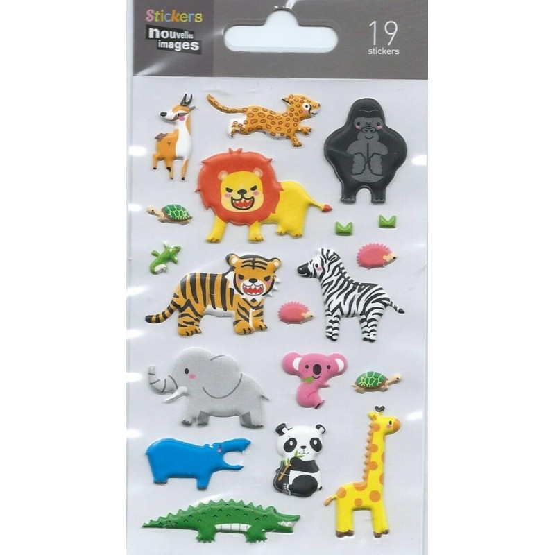 PEGATINAS ANIMALES RELIEVE