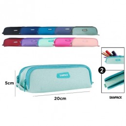 ESTUCHE DOBLE CREMALLERAS SAMPACK