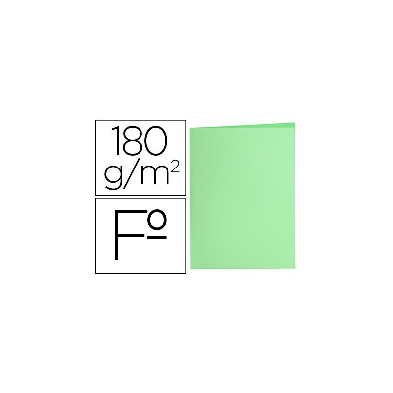 SUBCARPETA LIDERPAPEL FOLIO VERDE PASTEL