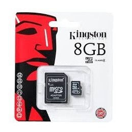 MEMORIA MICRO SD 8GB HC KINGSTON 1 ADAP CLASE 4