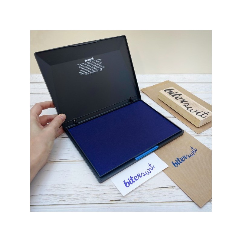 ALMOHADILLA DE TINTA PARA PAPEL AZUL