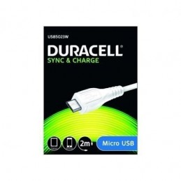 CABLE DURACELL USB5023W MICRO USB BLANCO 2MTS