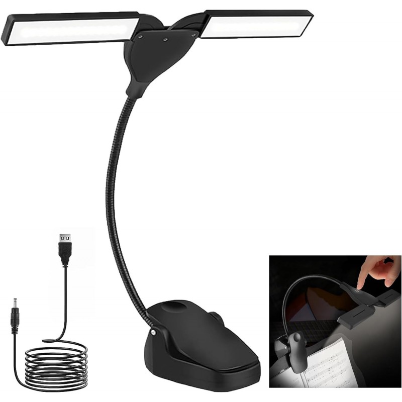 LAMPARA 28 LED USB RECARGABLE 360 CLIP FLEXIBLE