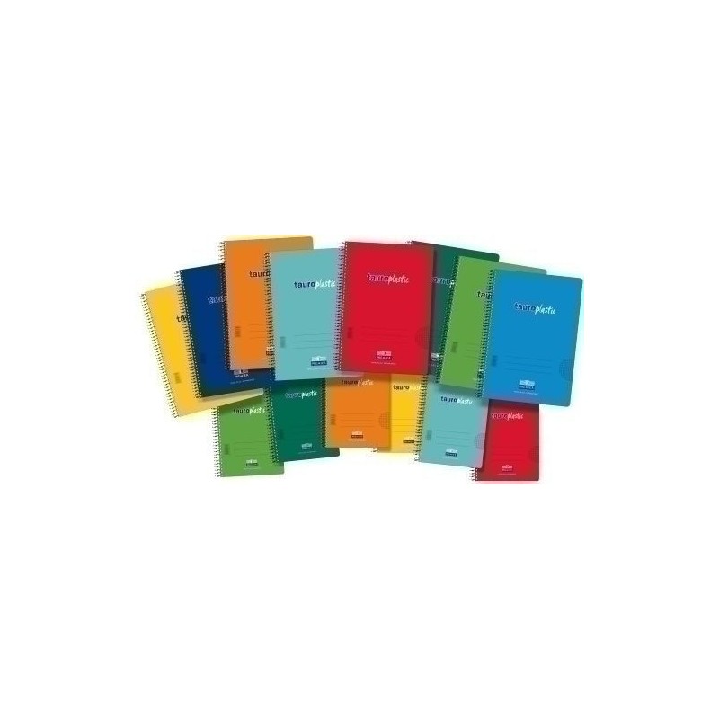 BLOC ESPIRAL FOLIO 80H PP LISO 90GRSCOLORES SURTID