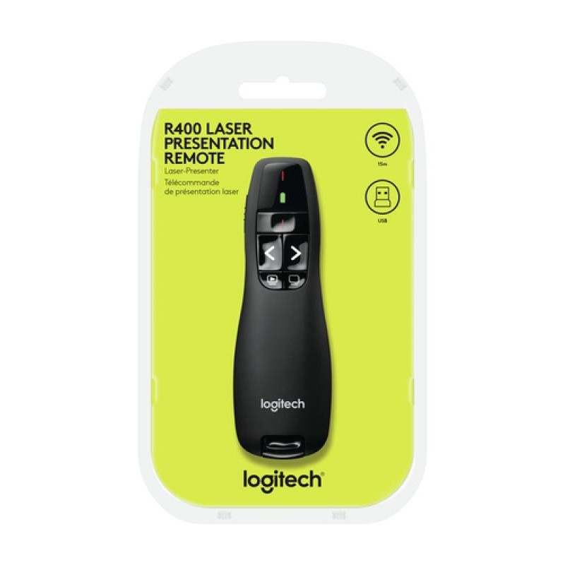 PRESENTADOR PUNTERO LOGITECH R400 15M