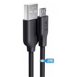 CABLE V8 NEGRO WB2478 MICRO USB 2MTS