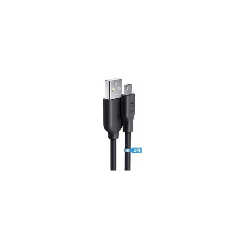 CABLE V8 NEGRO WB2478 MICRO USB 2MTS