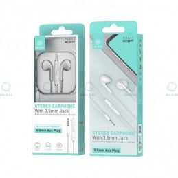 AURICULAR WC3077 3.5MM 1.2MT BLANCO