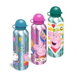BOTELLA CANTIMPLORA ALUMINIO 500ml DE PEPPA PIG