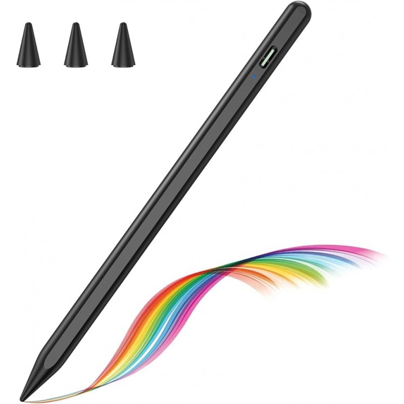 APPLE PENCIL CAPACITIVO 1.5MM CON 4 GOMAS DE REPUE