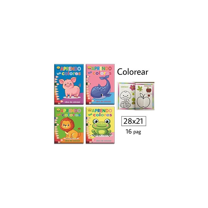 LIBRO COLOREAR APRENDO LOS COLORES