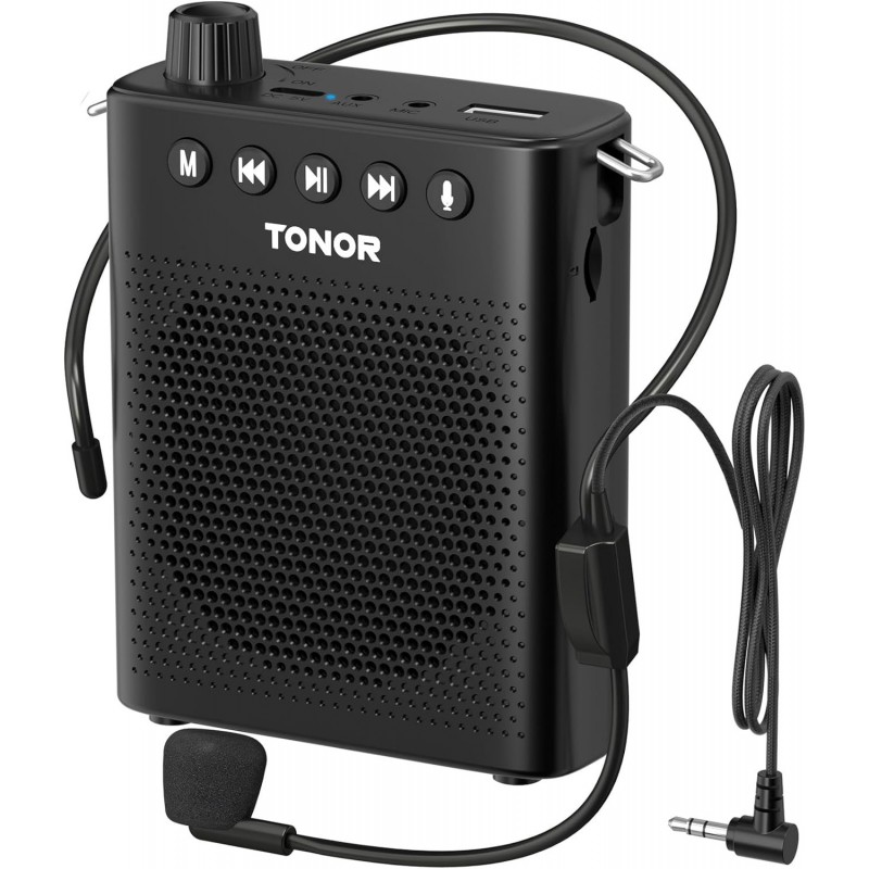 TONOR AMPLIFICADOR DE VOZ BLUETOOTH CON MICROFONO