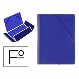 CARPETA SARO CARTON FOLIO SOLAPAS COLOR AZUL