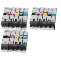 CARTUCHO CANON COMPATIBLE CLI 521 Y AMARILLO