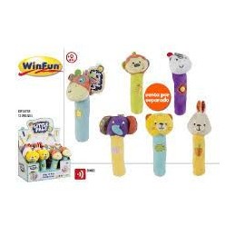 SONAJERO ANIMALES PELUCHE 6 SURTIDOS