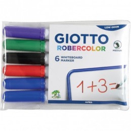 ROTULADOR GIOTTO ROBERCOLOR PIZARRA BLAN 6 COLORES