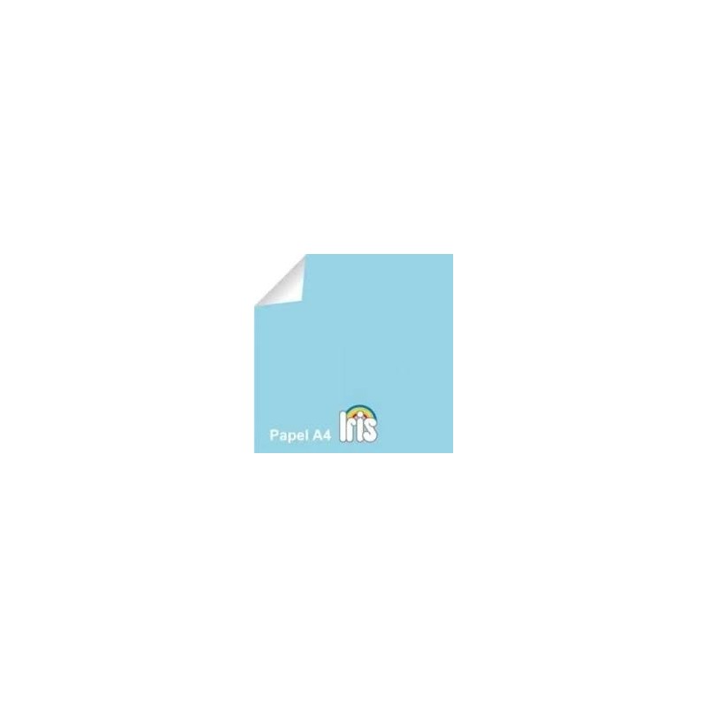 PAPEL IRIS P/100 A4 80GRS AZUL CARIBE