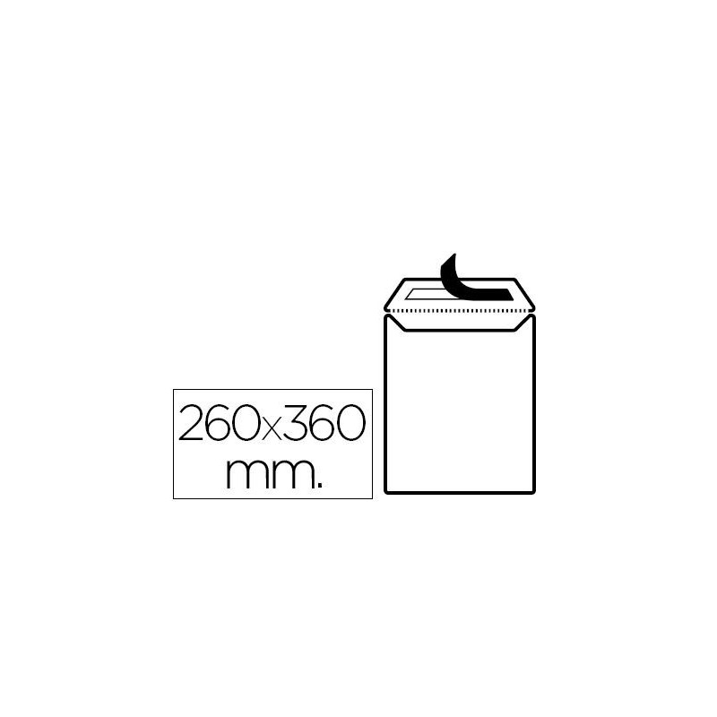 SOBRE LIDERPAPEL BLANCO 260x360MM 100GR