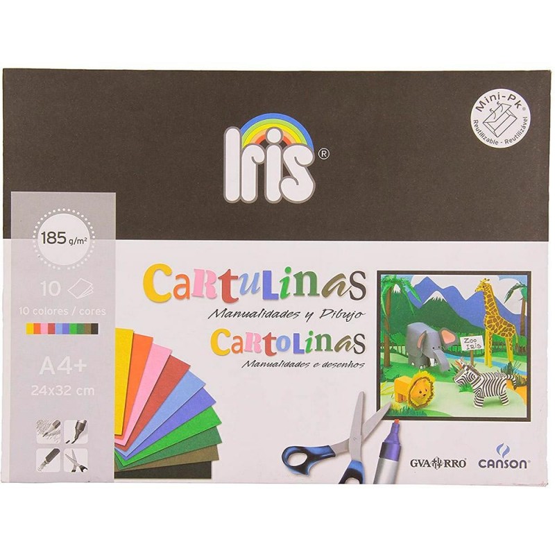 CARTULINA A4 PACK DE 10UDS 185GR/M2 IRIS CANSON