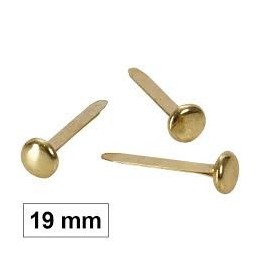 ENCUADERNADOR LATON S/ARAND. 20MM/100U