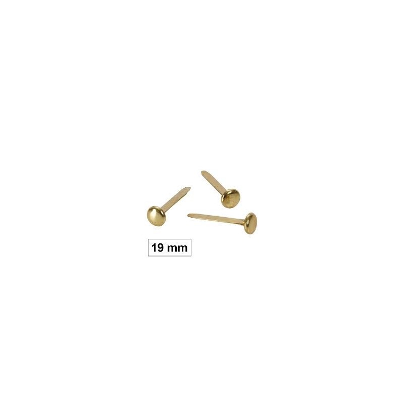 ENCUADERNADOR LATON S/ARAND. 20MM/100U