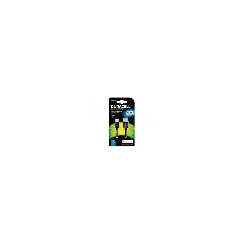 CABLE DURACELL USB-LIGHTNING APPLE IPHONE 5/5S/5C/