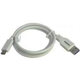CABLE DURACELL USB5031W USB C BLANCO 1MTS
