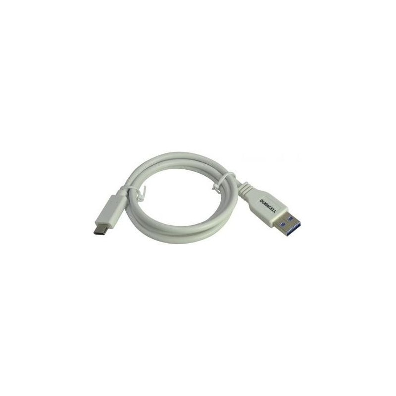 CABLE DURACELL USB5031W USB C BLANCO 1MTS