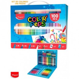 KIT DE COLORES 100 PIEZAS COLOR PEPS MAPED