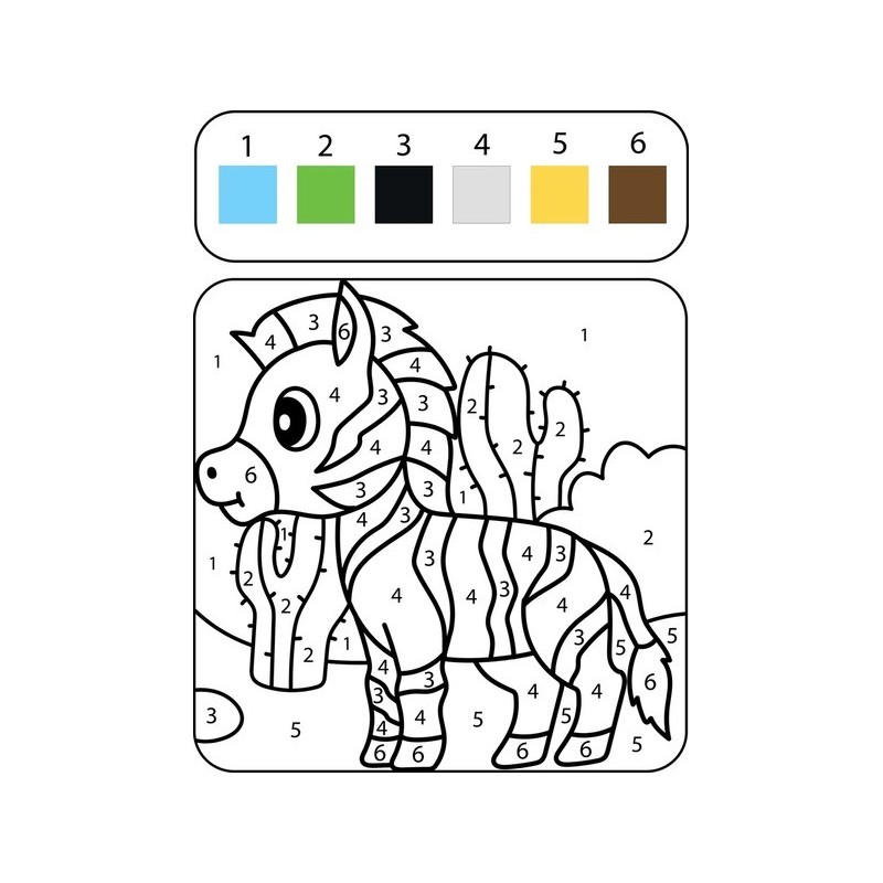PINTA A COLOR POR NUMEROS