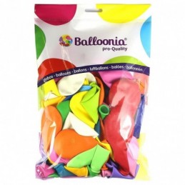 GLOBOS COLORES BOLSA 50 UD