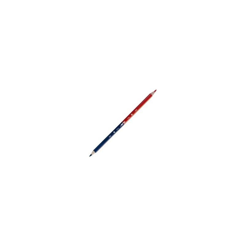 LAPIZ TRIANGULAR ROJO-AZUL