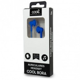 AURICULARES ESTEREO CON MICROFONO 3.5MM AZUL