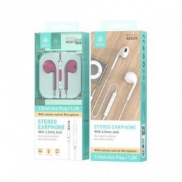 AURICULARES  AURICULARES STEREO ABS+TPE 3.5MM 1.2M
