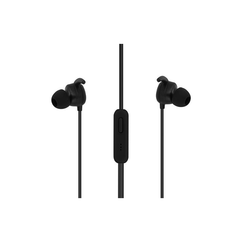 AURICULARES ESTEREO CON MICROFONO 3.5MM NEGRO