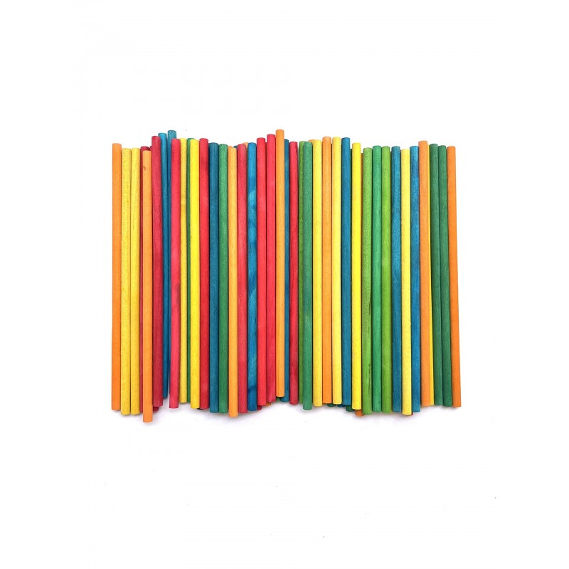 PALILLOS MADERA COLORES MANUALIDADES