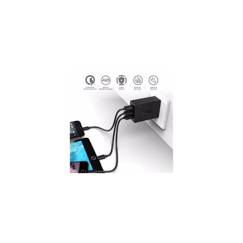 CARGADOR AUKEY QUICK CHARGER 3.0 TIPO C