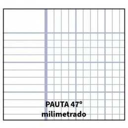 BLOC ESPIRAL 4 80H PP MILIMETRADO 90GR COL SURTIDO