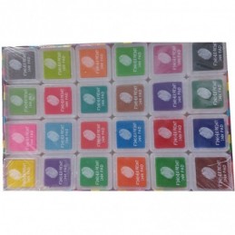TAMPONES SELLOS HUELLA 24 COLORES