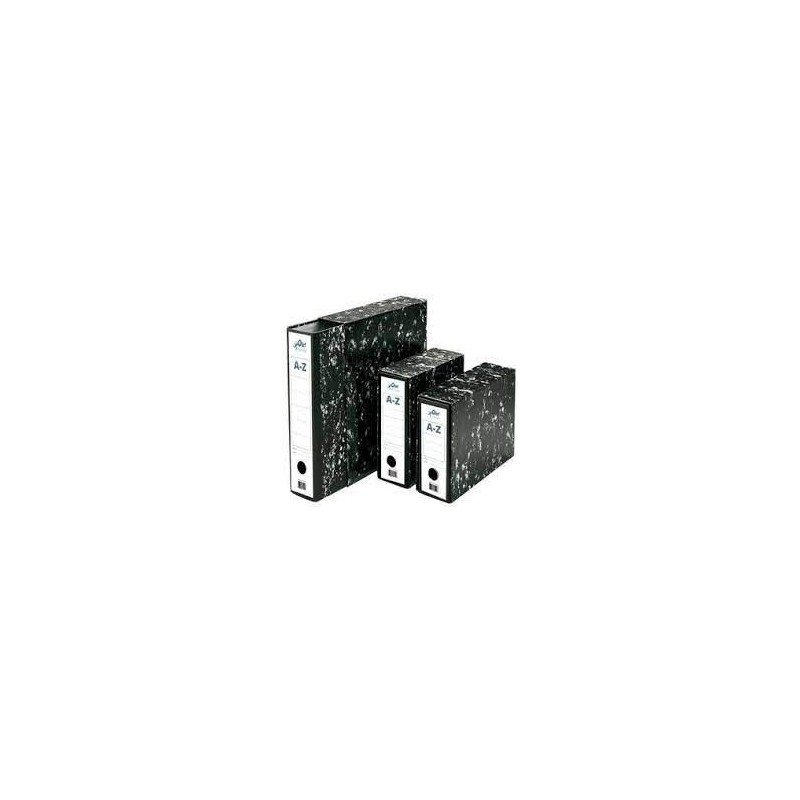 CAJA ARCHIVADOR 4 APAISADO JASPEADO NEGRO