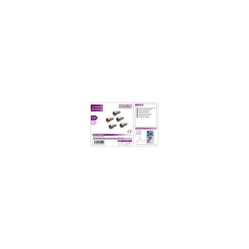 CONECTOR F ROSCADO COAXIAL RG6U