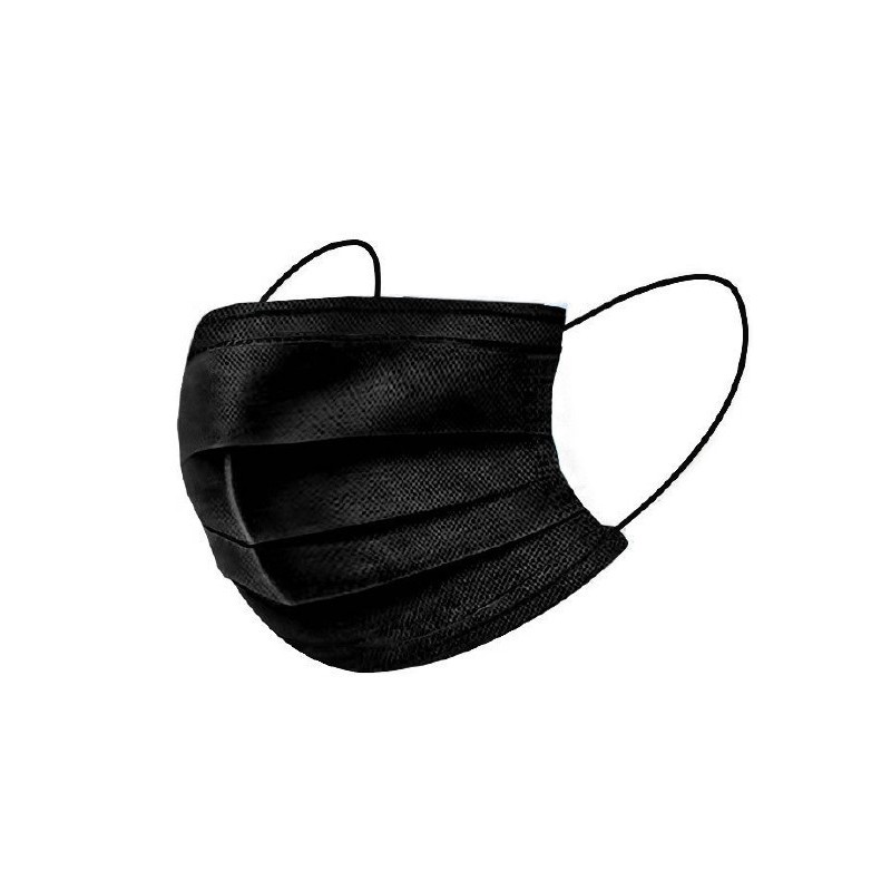 MASCARILLA PROTECCION 3 CAPAS NEGRA