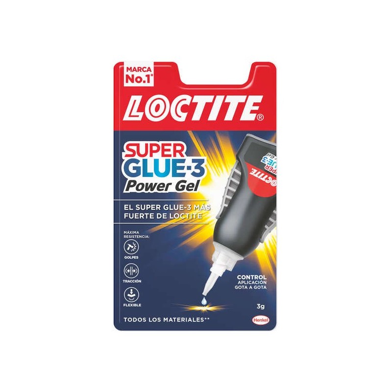 LOCTITE SUPERGLUE-3 CONTROL POWER GEL 3GR FLEXIBLE