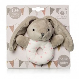 PELUCHE SONAJERO 12CM CONEJITO