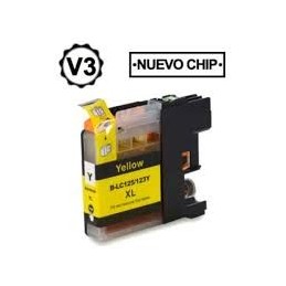 CARTUCHO COMPATIBLE BROTHER LC125 AMARILLO