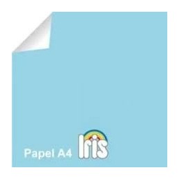 PAPEL IRIS P/100 A4 80GRS AZUL CARIBE