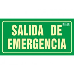 SEÑAL SALIDA EMERGE.PVC FOTOLUMINISCENTE 320x160MM